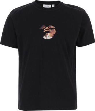 Off-white Black Logo Print Cotton T-Shirt