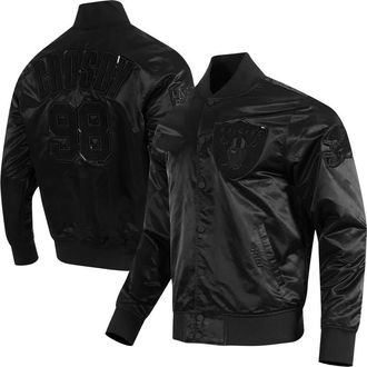 Pro Standard Mens Pro Standard Maxx Crosby Black Las Vegas Raiders Player Full-Snap Jacket at Nordstrom, Size Medium