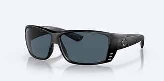 Costa Unisex Cat Cay Polarized Sunglasses In Blackout Frame Gray