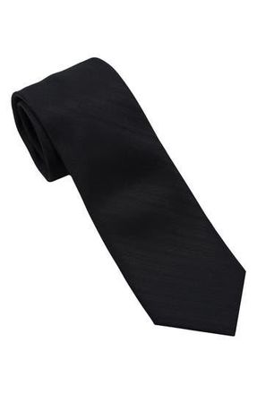 DKNY Jacquard Stripe Tie in Black at Nordstrom Rack