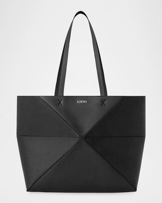 Loewe Puzzle Fold Tote Bag in Leather