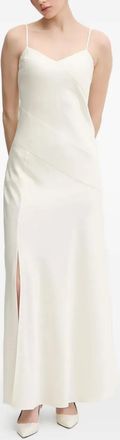 Joop split-detail V-neck maxi dress - Neutrals
