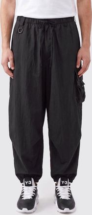 Yohji Yamamoto Pantaloni cargo wide leg in tessuto tecnico con coulisse