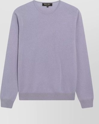 Loro Piana crew neck regular fit top ribbed trims