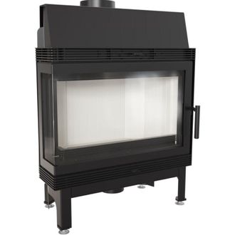 Kratki Bricosol Chimenea De Le&ntilde;a De Acero Kratki Blanka Izquierda 11 Kw &Oslash; 180