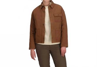 Royal Robbins El Cap Canvas Long Sleeve Shacket In Saddle