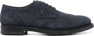 Tod's suede brogues - men - Calf Suede/Calf Leather/Rubber - 8.5 - Blue