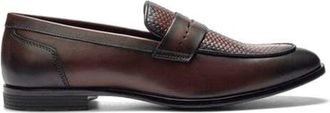 Carlos By Carlos Santana Solstice Penny Loafer in Brown Leather at Nordstrom, Size 10.5