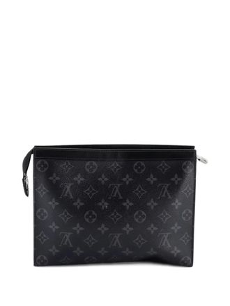 Louis Vuitton Pochette Voyage Monogram Eclipse Canvas MM clutch bag - Nero