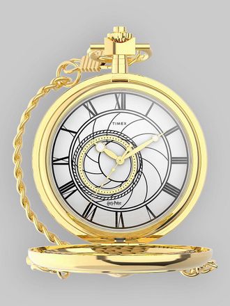 Timex Harry Potter Time Turner Pckt Case&Chain Horloge geel
