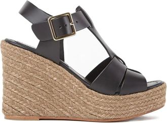 Paloma Barceló 100 mm Alison sandalen met sleehak - Black
