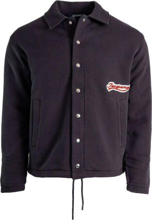 Jacquemus Jassen, Heren, Blauw, M, Navy Blue Koord Hem Logo Patch