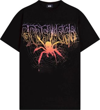 GCDS Graphic-print Cropped T-shirt