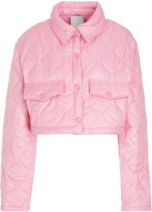 8 by YOOX RECYCLED NYLON QUILTED CROP SHACKET