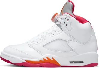 Nike Jordan Womens Air Jordan 5 Retro Sunset Shoes in White | IV5678-102