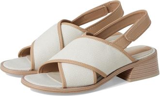 Franco Sarto L-silvie2 Slingback Sandals Womens Sandals Natural White : 7.5 M, Leather/Rubber