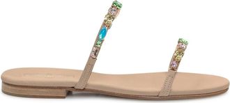 Emanuela Caruso Capri Monacale Double Band Sandal - Dames - Sandalen - Veelkleurig - 36 EU - Leer - Schoenen