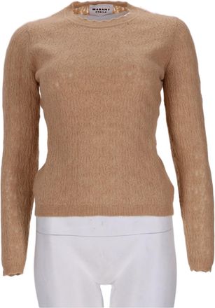 Isabel Marant Textured Knit Long-Sleeve Baby Alpaca Sweater