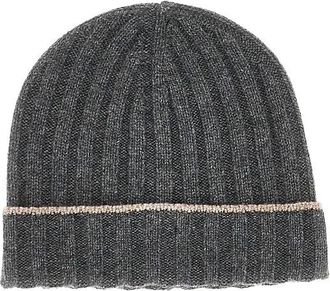 Brunello Cucinelli Berretto a coste in cashmere - - Accessories - unisex - Grigio - M