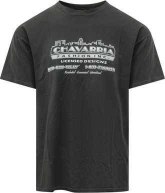 Willy Chavarria Design Easy Tee - Heren - T-shirts - Zwart - L - Katoen - Tops