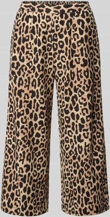 Vila Stoffhose aus Viskose-Mix im Allover-Look Modell PRISILLA in Beige, Gr&ouml;&szlig;e 34