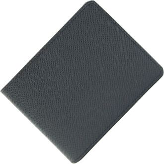 Louis Vuitton Noir Taiga Leather Leather Bill Wallet (Bi-Fold) (Pre-Owned)