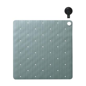 Sealskin Ribb Douchemat - 55x55cm - Antislip - inclusief - zwarte haak - Groen
