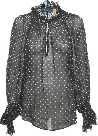 Ralph Lauren Blusa a pois - Nero