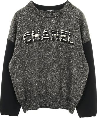 Chanel 1986-1988 logo sweater - Grey