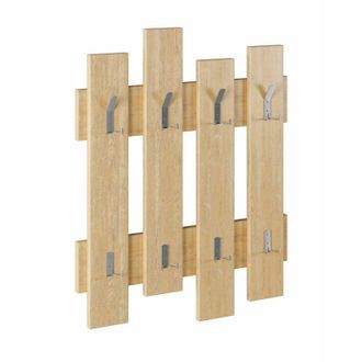 Dmora Dmora - Perchero Dpons, Perchas, Percha Multiusos, Perchero De Pared, 64x4h79 Cm, Roble