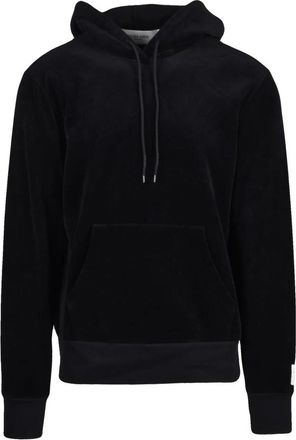 Golden Goose Felpa in Velluto Sweatshirt - Heren - Hoodies - Zwart - S - Katoen - Hoodies & sweatvesten