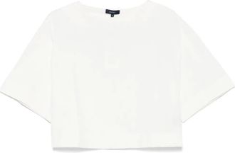 SOEUR Davina boat-neck T-shirt - women - Cotton - 34 - White