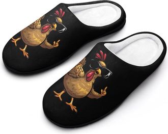 Generic Funny Turkey Thanksgiving Mens Slippers Comfortable And Non-slip Cotton Slipper Shoe for House