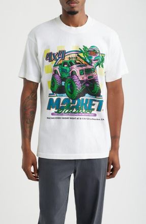 Market Monster Truck Rally Graphic Cotton T-Shirt in White at Nordstrom, Size Xx-Large