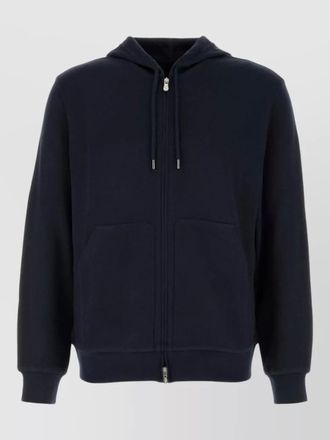 Brunello Cucinelli cashmere blend hooded sweatshirt featuring pockets