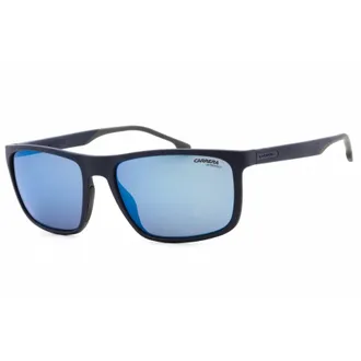 Carrera Grey Blue Mirror Rectangular Mens Sunglasses CARRERA 8047/S 0PJP/XT 58