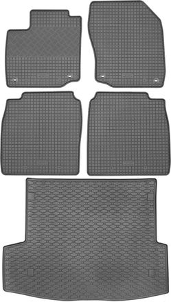 OEM Juego De Alfombrillas De Goma Para Coche Y Maletero Para Honda Civic Ix Kombi (febrero De 2014 A Diciembre De 2017)