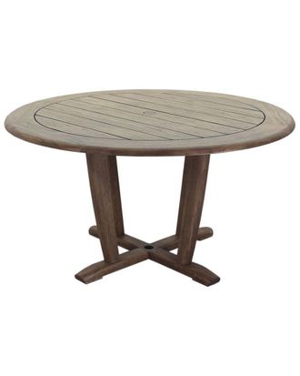 Courtyard Casual Avalon Teak Round Dining Table