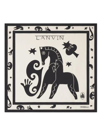 Lanvin Horse Foulard 90X90