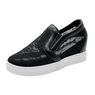 Generic Platform Trainers Womens White Wedding Trainers Casual Shoes Mesh Breathable Wedding Shoes Flat Shoes Lightweight Casual Sneakers with Rhinestone Sing