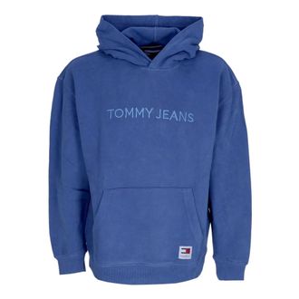 Tommy Hilfiger Heldere Blauwe Klassieke Hoodie Sweatshirt - Dames - Hoodies - Blauw - XL - Katoen - Hoodies & sweatvesten