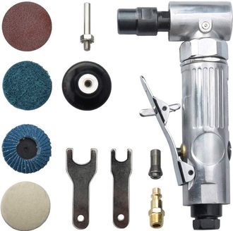 OEM Herramienta De Pulido Neum&aacute;tica Para M&aacute;quina De Grabado Con &Aacute;ngulo De Curvatura De 90&deg; Con Disco De Esmeril Ag-315bs Y Conector Europeo