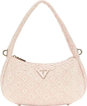Guess Shoulder Bags, female, Pink, Size: ONE SIZE Rianee Hobo Bag