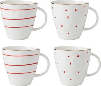 Lenox Set Of 4 Garnet Bay Mugs