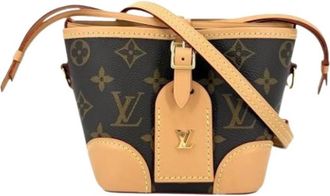 Louis Vuitton Tweedehands Canvas Louis Vuitton tassen - Dames - Vintage Tas - Bruin - ONE Size - Vintage