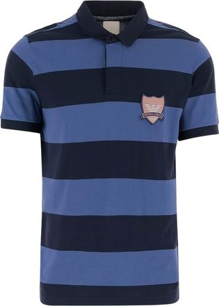 Emporio Armani Navy Blue Logo Polo