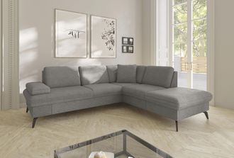 Sit&more Ecksofa »Morris Jubi L-Form, B: 238 cm« mit Armteilfunktion & 1 Zierkissen, optional Bettfunktion