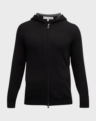 Neiman Marcus Men & apos;s Cashmere Full-Zip Hoodie