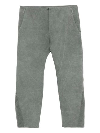 Ma+ 8 pocket straight trousers - men - Virgin Wool/Linen/Flax - 52 - Green
