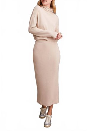 Tribal Pull On Skirt In Beige